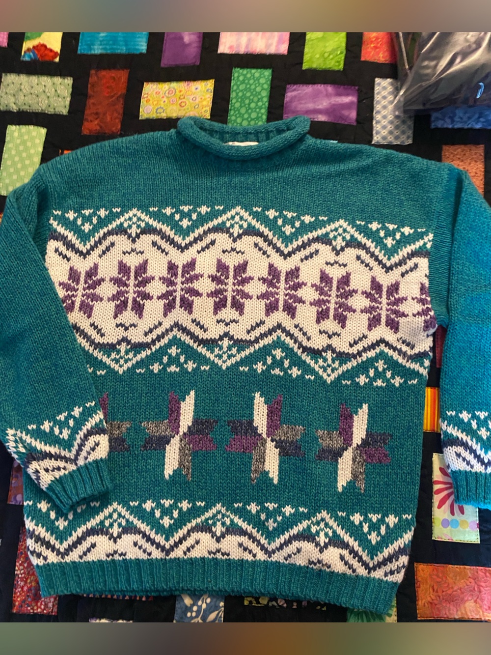 Vintage Gina Peters Snowflake Sweater